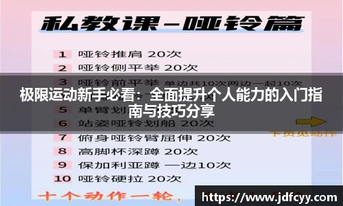 极限运动新手必看：全面提升个人能力的入门指南与技巧分享